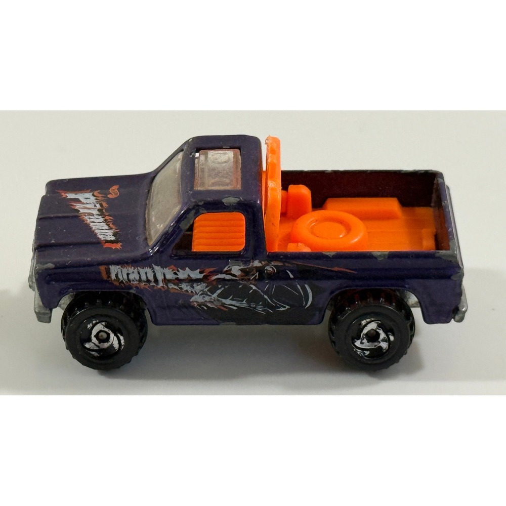 Hot Wheels Piranha Pickup Truck Kids 1:64 Purple Orange Diecast 1977 Malaysia